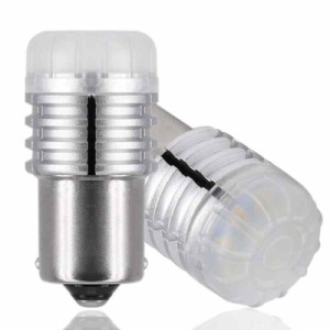 12V-24V S25 LED 超高輝度LED 汎用 車用トラック用品 LED ライト 2個セット (S25 BA15S P21W LED(アンバー))