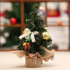 HOONNDUN クリスマスツリー 卓上 20cm ミニ クリスマス 飾り 北欧 玄関 装飾品 卓上ツリー 組み立て不要 クリスマスツリーオーナメント 