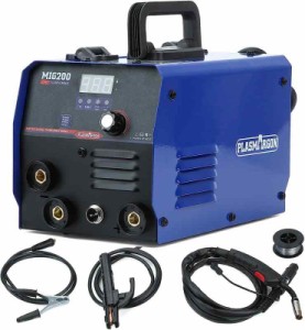 PLAARGON半自動溶接機MIG200 家庭用 100V ノン コンパクト半自動 MIG/MMA/LIFT TIG 3IN1 溶接機 電気溶接機器 家庭用 ノン溶接機 アーク