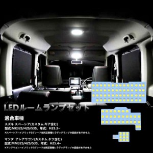 led ルームランプ ホワイト 車種別専用設計 取付簡単 (スズキ スペーシア/マツダ アレアワゴン 用)