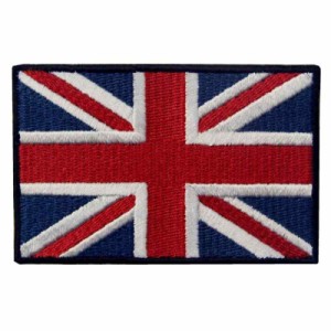 イギリス ユニオン・ジャック 紋章 イングランド 国旗 UK 英国 アップリケ 刺繍入りアイロン貼り付け/縫い付けワッペン