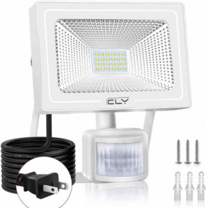 CLY LED 投光器 人感センサー ブラケットライト 10W 20W 30W 50W 54w 昼白色/電球色 PIR動体センサー 玄関ライト コンセント 屋外 ライト