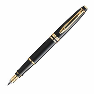 WATERMAN ウォーターマン 万年筆 F 細字 エキスパート エッセンシャル ブラックGT S2243112 品