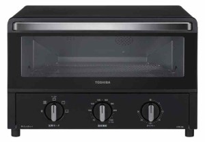 東芝(TOSHIBA) トースター オーブントースター 4枚焼き 温度調節機能付き 角皿付き タイマー30分 ブラック HTR-R6(K)