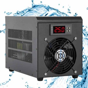 Poafamx 水槽クーラー 水槽ヒーター 冷却と加熱 15-30℃調整可能 60L 冷却 ウォータークーラー 水冷設備 パイプ付き ウォーターポンプ付