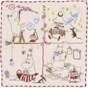 丸眞 ミニタオル MOOMIN ムーミン 約25×25cm 楽しいひととき 1405008300