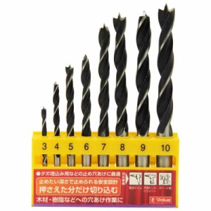 E-Value 木工用ドリルセット EDS-2 8PCS