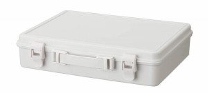 天馬(Tenma) 軽くて扱いやすいプラスチック製の収納ボックス A4サイズのものがすっぽりハマるサイズ設計 裁縫箱 小物入れ ハコット ホワ