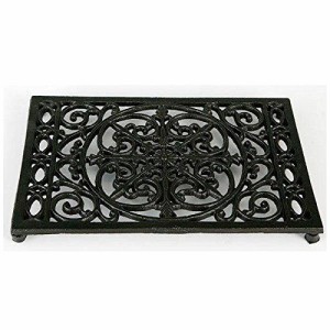 ダルトン(Dulton) 鍋敷き レクタングル トリベット アンティークブラック 高さ18×幅250×奥行170mm RECTANGLE TRIVET ANTIQUE BLACK S31