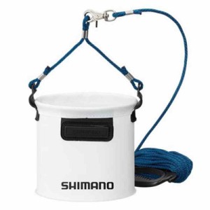 シマノ(SHIMANO) 釣り用バケツ・バッカン 水汲ミバッカン BK-053Q 17cc/19cm/21cm (ホワイト, 21cm)