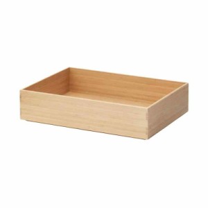 無印良品 重なる竹材長方形ボックス 収納用品 (ボックス 小)