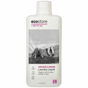 ecostore(エコストア) ランドリーリキッド 【ゼラニウム&オレンジ】 1L 洗濯洗剤 洗剤 液体 植物由来 肌にやさしい