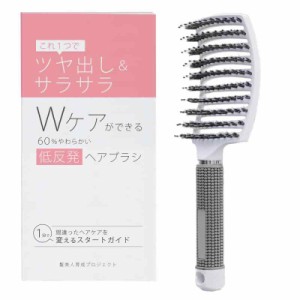 髪美人育成プロジェクト 低反発ヘアブラシとスタートガイドのセット ツヤ出しとサラサラ 2つのケア さらさら トリートメント クシ くし 