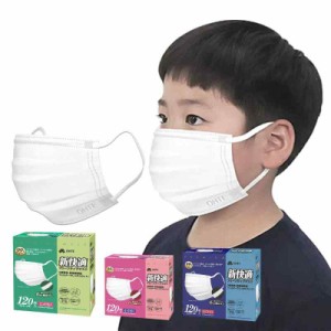 [OHTE] 新快適 不織布マスク 120枚入 耳が痛くなりにくい 全国マスク工業会会員 カケンテスト認証 プリーツタイプ (ふつうサイズ 120枚x1