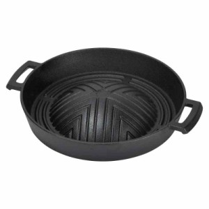 パール金属 鍋 すき焼き鍋 天ぷら鍋 鉄鋳物製 IH対応 オーブン調理対応 スプラウト (27cm)
