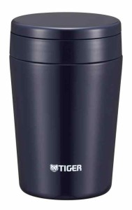 タイガー魔法瓶(TIGER) タイガー 魔法瓶 真空 断熱 スープ ジャー 380ml 保温 弁当箱 広口 まる底 インディゴブルー MCL-B038-AI Tiger
