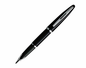 WATERMAN ウォーターマン 万年筆 カレン ブラックシーCT 18K 両用式 F 細字 S0293970