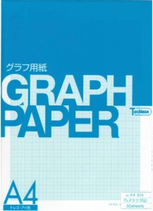 SAKAEテクニカルペーパー グラフ用紙 A4 1mm 方眼 トレーシングペーパー 50枚 アイ色 A4-514