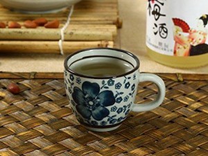 西田(Nishida) 和食器 コーヒーカップ コップ (75ml青い椿)