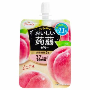 たらみ おいしい蒟蒻ゼリー ピーチ味 150g×6個