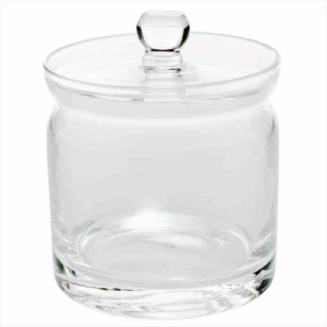 ポプリポット 苔テラリウム 容器 塩壺 シュガーポット ガラス瓶 蓋付き 保存容器 キャニスター S 約直径8×高さ9cm 透明 46T043