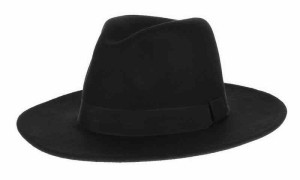 [GEMVIE] メンズ 帽子 中折れハット フェルトハット 無地 つば広ハット 紳士帽 フォーマル ソフトハット カジュアル オールシーズン (ブ