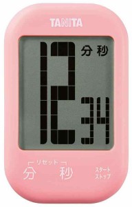 タニタ キッチンタイマー マグネット付き デジタルタイマー 100分計 大型表示 (桃)