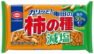 亀田製菓 減塩亀田の柿の種6袋詰164g×12袋