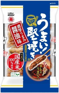 越後製菓 うまい堅焼き 濃厚うまみ醤油味 96g×6袋