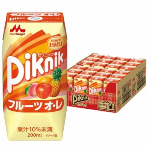 森永乳業 森永 ピクニック フルーツ オ・レ 200ml [紙パック 飲料 ドリンク 飲み物 常温保存]24本