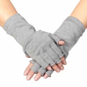 [SUMIyarn] (スミヤーン) ハンドウォーマー 指先なし 手袋 指なし 綿 シルク 炭繊維 日本製 レディース