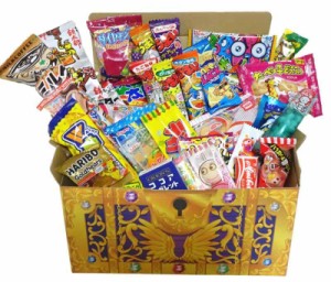 駄菓子 70点 詰め合わせ セット バレンタイン プレゼント イベント 景品 パーティー ぴきしぇも 宝箱 (マジカル)