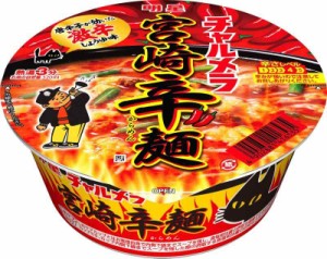 明星 チャルメラどんぶり 宮崎辛麺 77g×12個