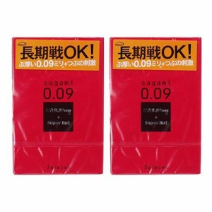 相模ゴム工業 サガミ 0.09ドット コンドーム 3個入×2箱セット (計6個)