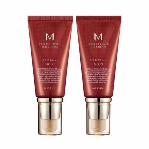 MISSHA(ミシャ) M パーフェクトカバー BB クリーム 2本セット（ＮＯ21号） SPF42 PA++ 50ml [並行輸入品]