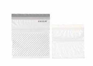 2017NEW IKEA ISTAD プラスチック袋 グレー/ホワイト 各25P