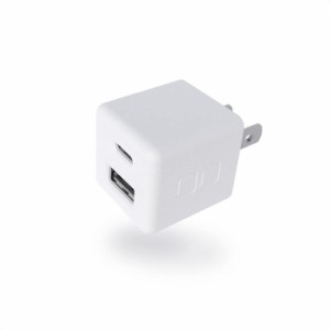 CIO USB 充電器 コンセント PD 20W タイプC(USB-C)+USB-A 2ポート [世界最小級] ACアダプタ iPad 急速充電器 スマホ iPhone15 Android CI