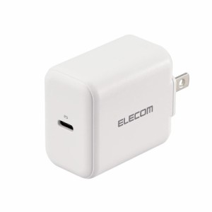 エレコム USB コンセント 充電器 20W (USB PD対応) Type-C×1 (ホワイト)