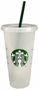 スターバックス サイレン ロゴ 再利用可能 プラスチックコールドカップ 24液量オンス