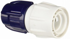 アイリスオーヤマ ホース パーツ 耐圧ワンタッチコネクター (マリンブルー, 適合ホース内径:12~15mm, SGP-3)