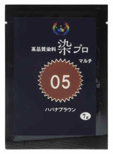 染め粉 染料「染プロ」マルチ染料7ｇ 05ハバナブラウン