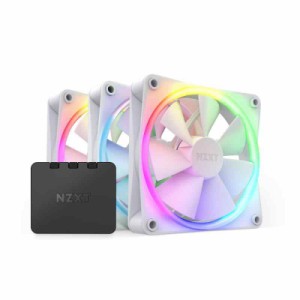 NZXT RGB対応 PCケースファン (ホワイト, 120mm, トリプルパック)