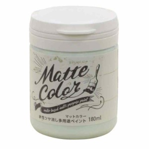 アサヒペン 塗料 ペンキ 水性多用途ペイント マットカラー 180ML ミントシャーベット 水性 多用途 艶消し マット調に仕上がる 1回塗り 低