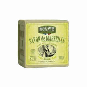 Maitre Savon de Marseille(メートル・サボン・ド・マルセイユ) サボン・ド・マルセイユ オリーブ 300g 石鹸 300グラム (x 1)