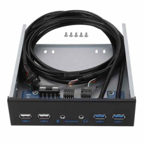 USB3.0フロントパネルUSB3.0 + USB 2.0 19PINHDオーディオエクステンションフロントパネル