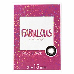 カラコン FABULOUS ファビュラス マンスリー 1箱 (0.00, NO.5ブラック)