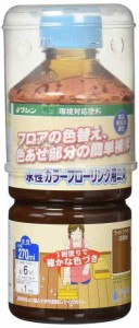 和信ペイント 水性カラーフローリング用ニス 色あせたフロア材の補修・塗りかえに ライトブラウン 270ml