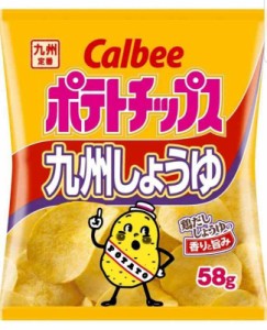 カルビー　ポテトチップス九州しょうゆ58g×6袋