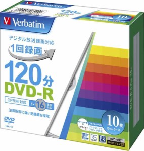 ビクター(VICTOR) バーベイタムジャパン(Verbatim Japan) 1回録画用 DVD-R CPRM 120分 10枚 ホワイトプリンタブル 片面1層 1-16倍速 VHR1
