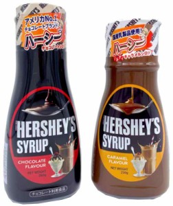 HERSHEYS ハーシー キャラメルシロップ(230g) × チョコレートシロップ(260g) 計2本 【手作りスイーツなどに】